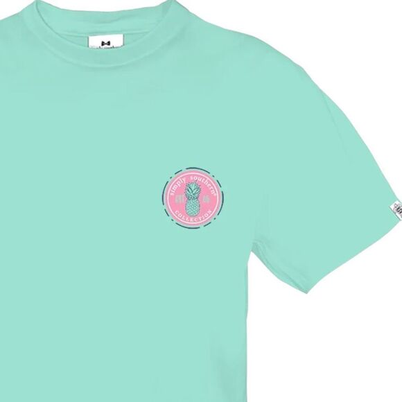 Simply Southern Simple Is Beautiful Colorful Pineapple Short Sleeve Tee - Medium - Picture 3 of 4